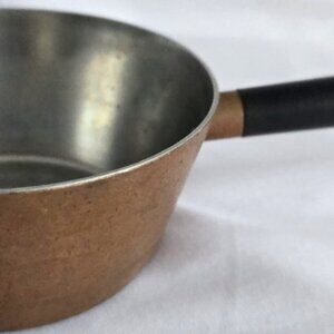 Vintage Culinox 1 Cup Copper Sauce Pot, Stainless Steel Lined Inside      b222